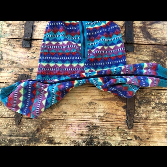 Sold! Patagonia kids fleece leg zip romper 3t - Picture 3 of 4